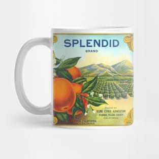 Splendid Brand Oranges Crate Label Mug